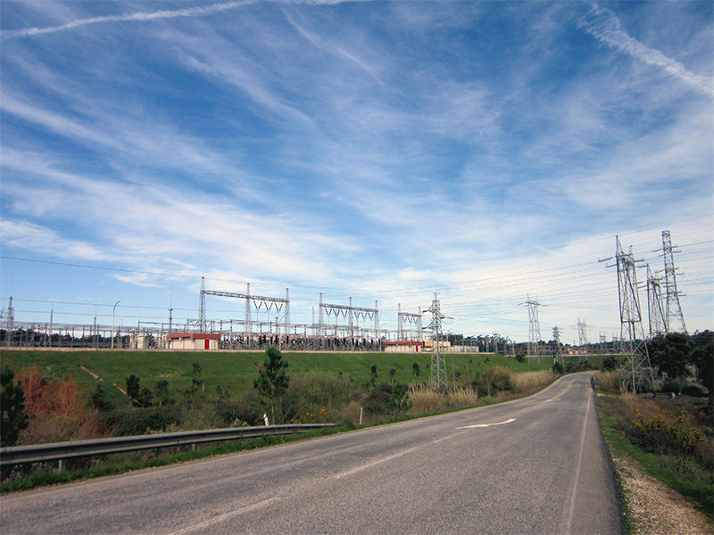 A Subestação Eléctrica de Rio Maior.